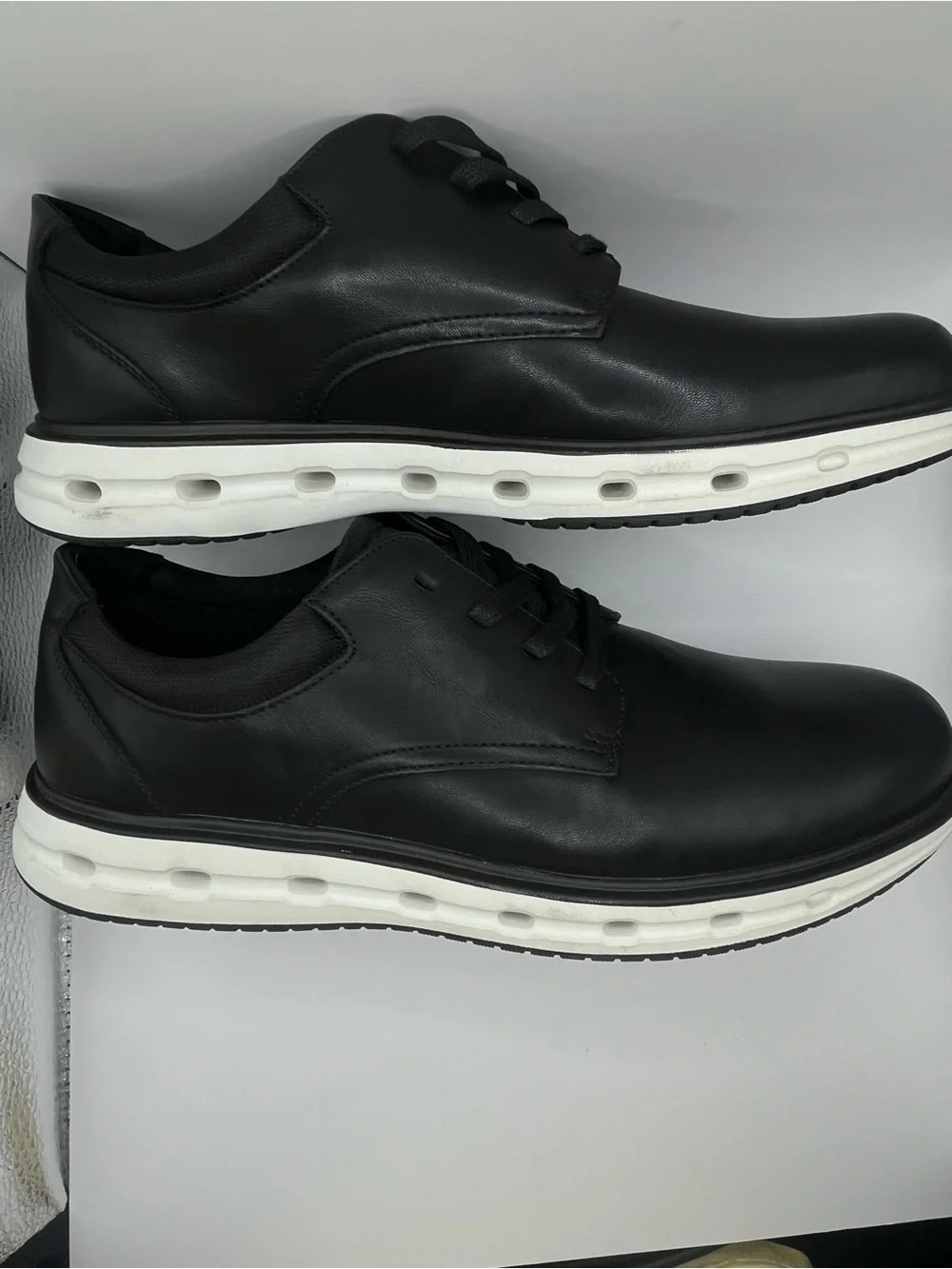 Lands' End New Men's Black Casual Lace-Up Shoes